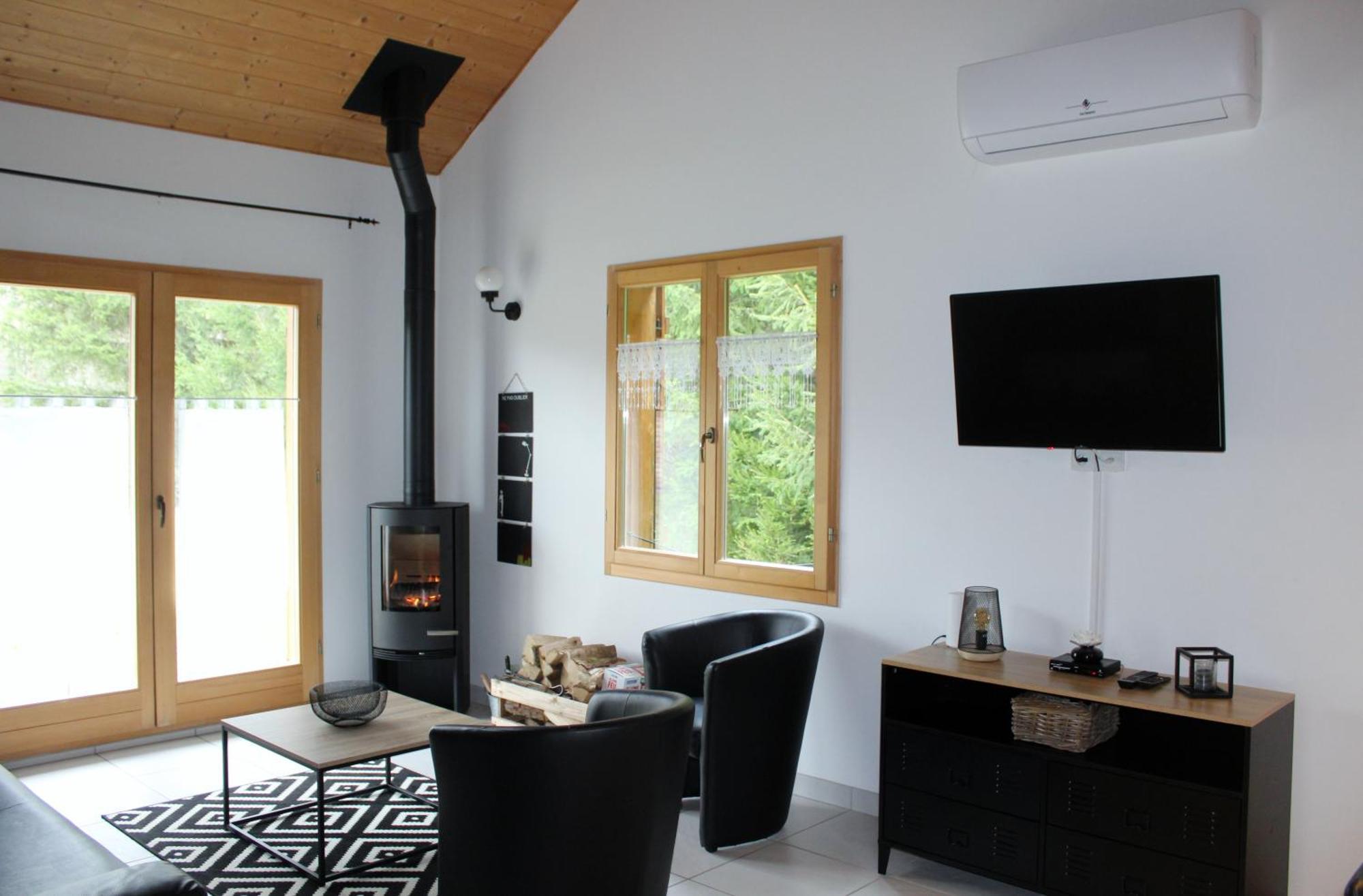 Chalet De Charme Le Contemporain Ney Extérieur photo