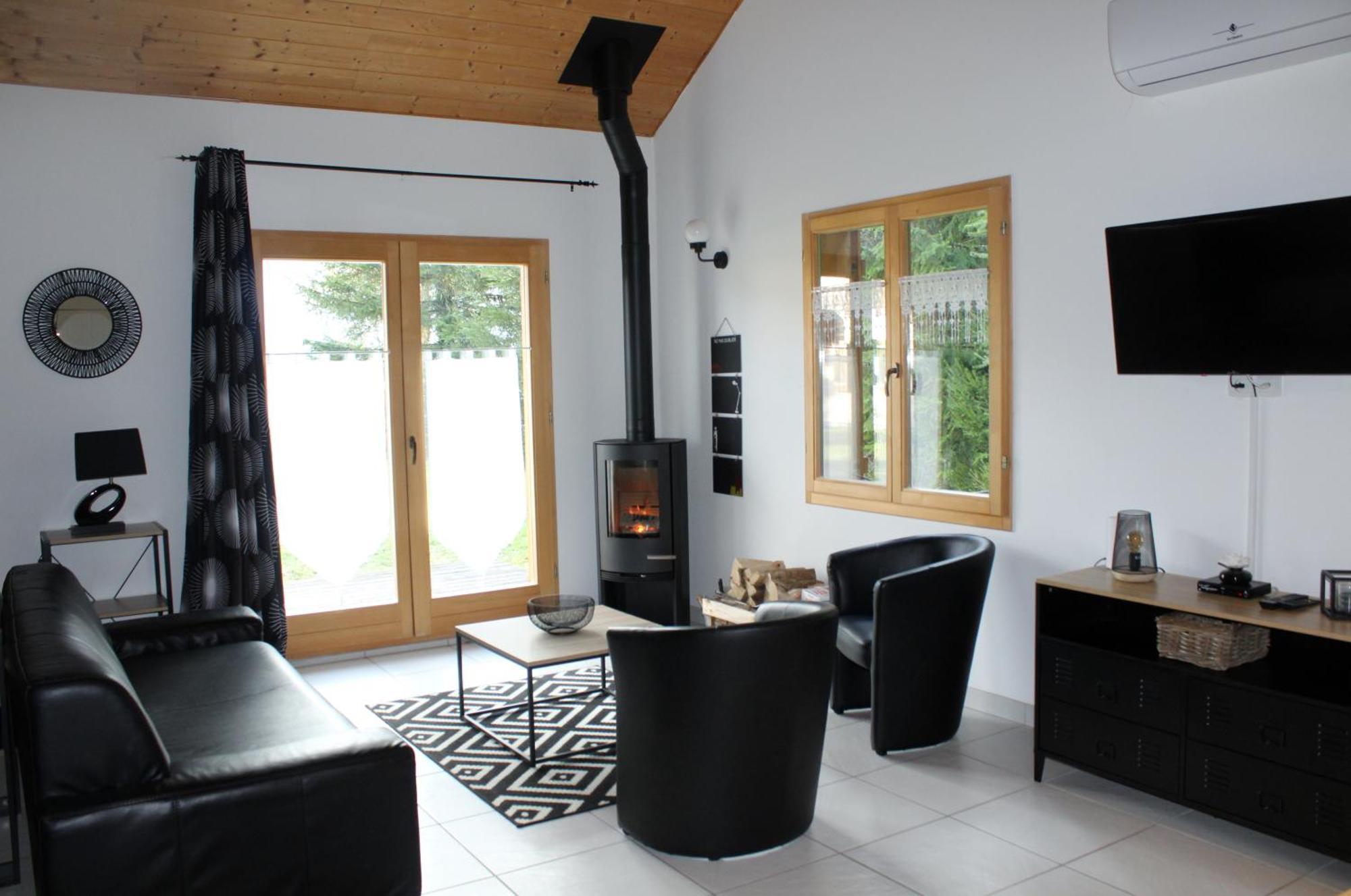 Chalet De Charme Le Contemporain Ney Extérieur photo
