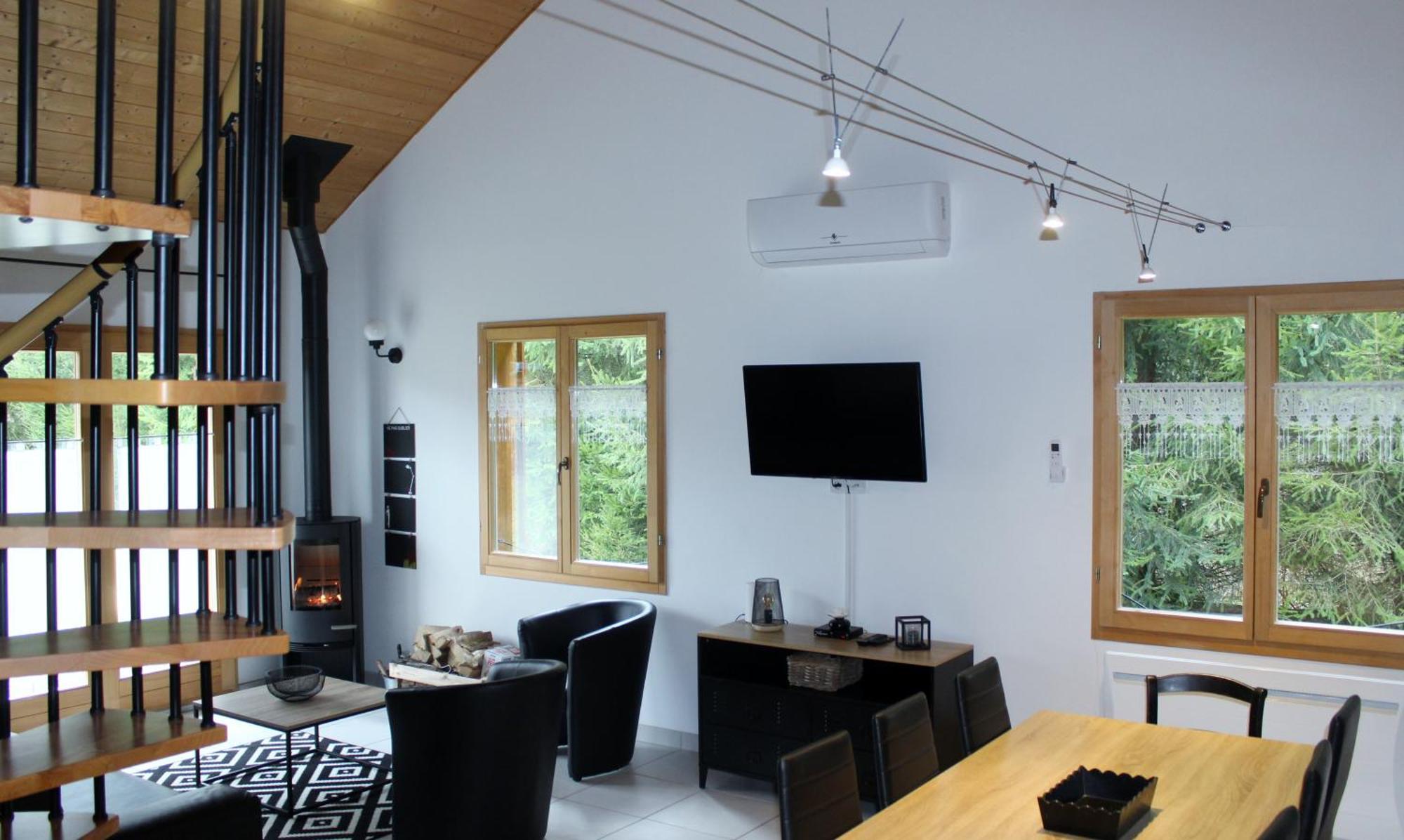 Chalet De Charme Le Contemporain Ney Extérieur photo