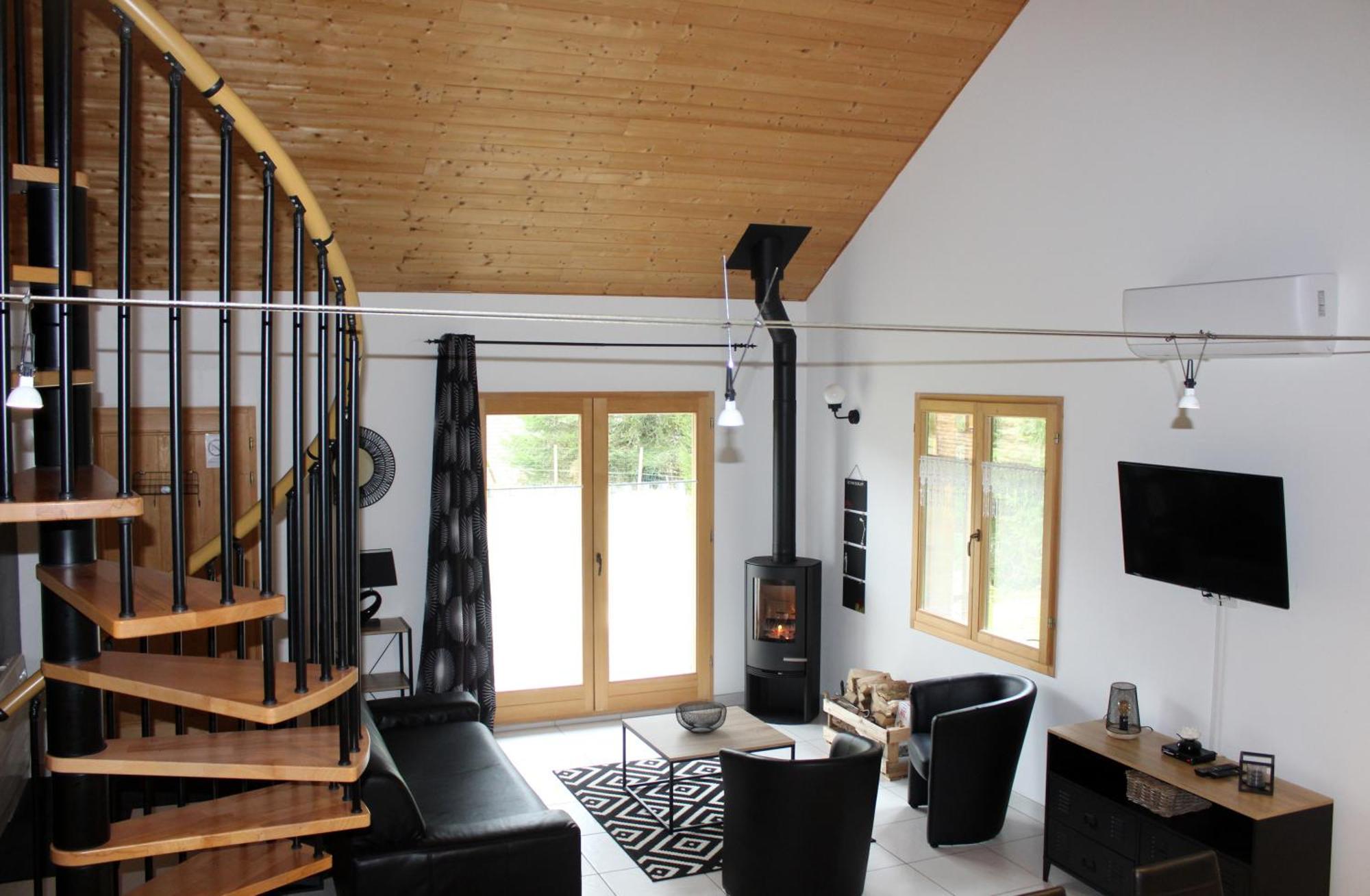 Chalet De Charme Le Contemporain Ney Extérieur photo