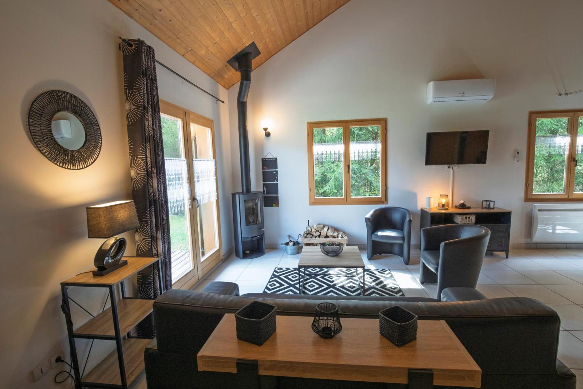 Chalet De Charme Le Contemporain Ney Extérieur photo