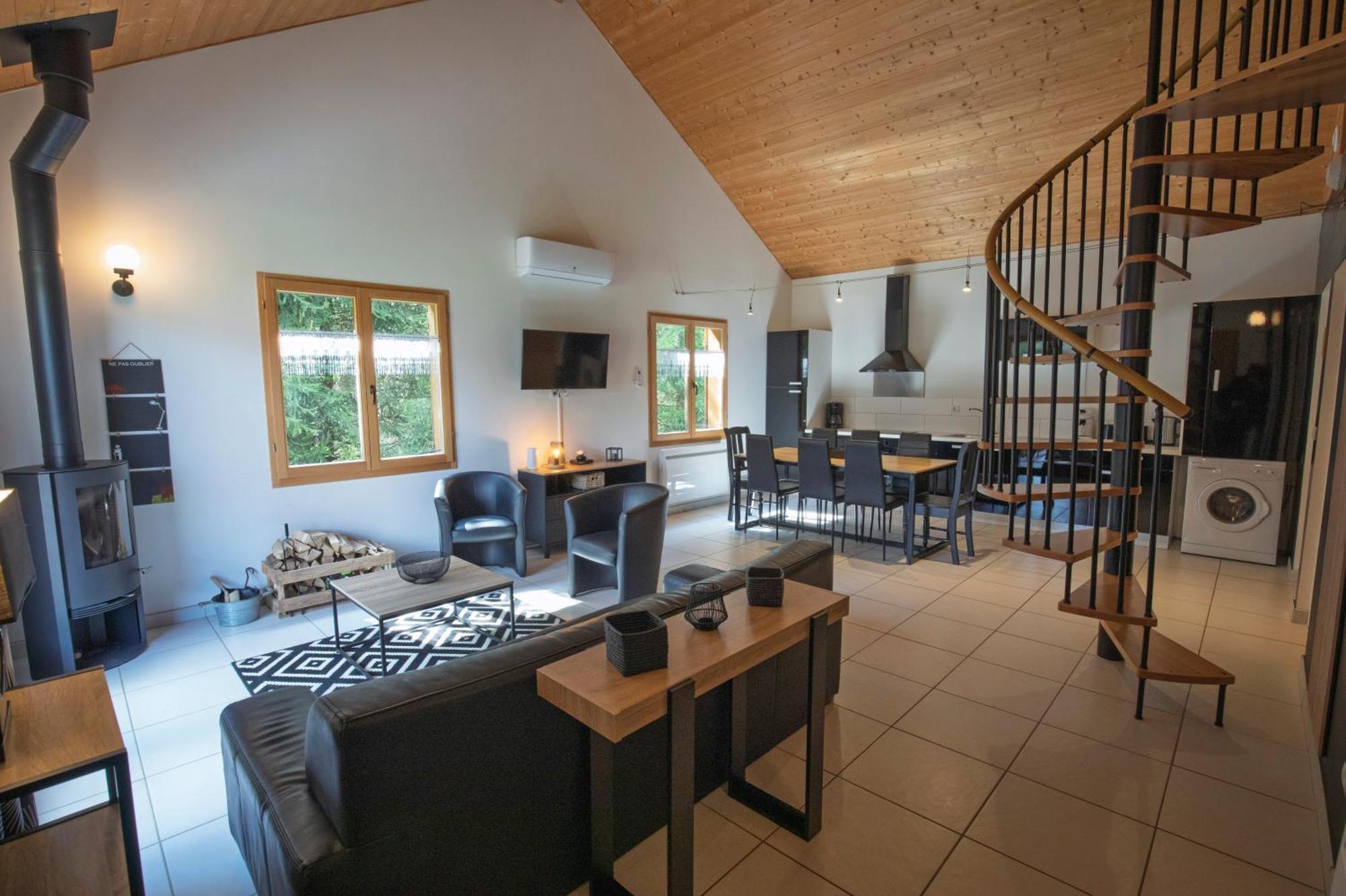 Chalet De Charme Le Contemporain Ney Extérieur photo