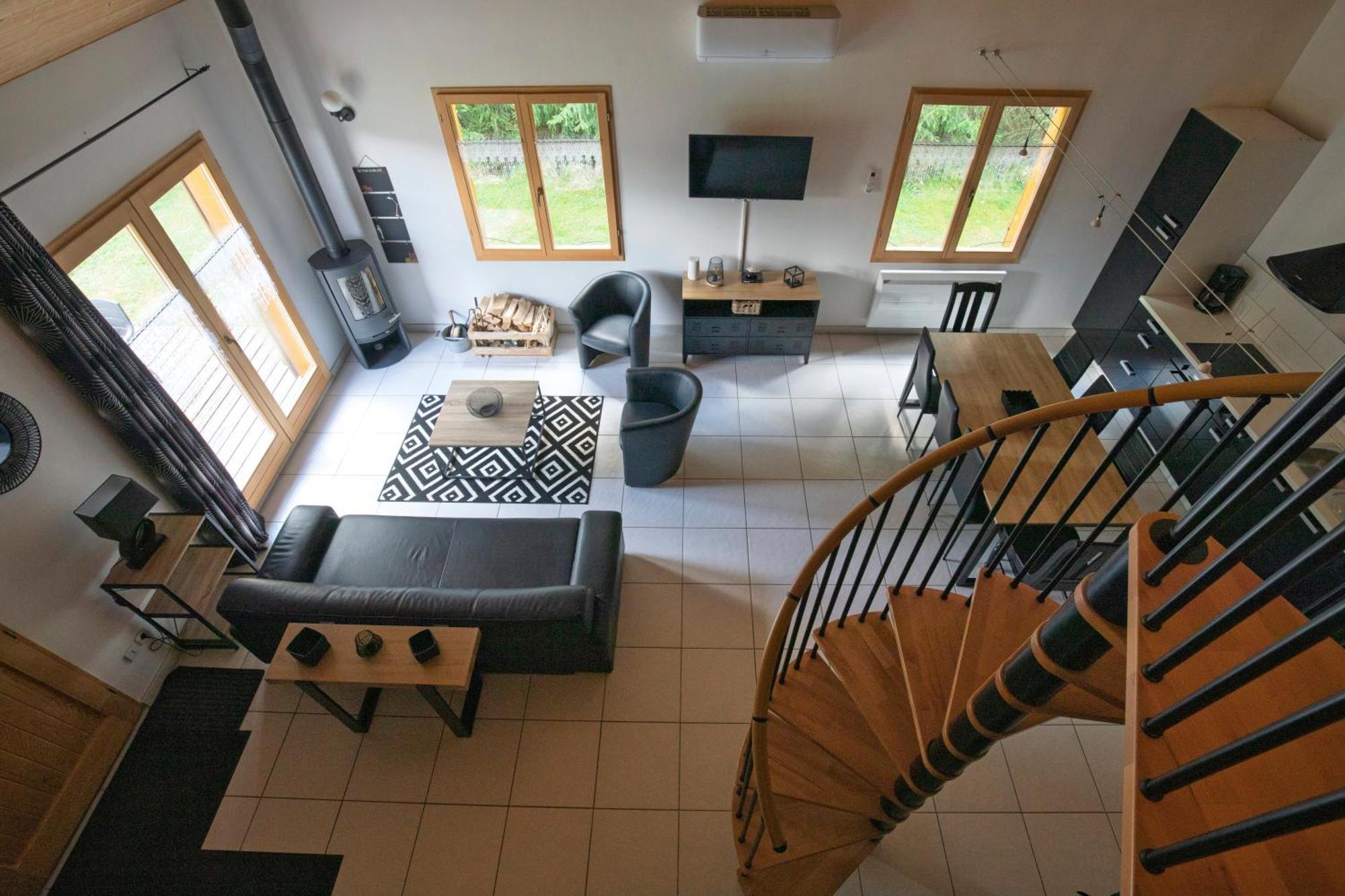 Chalet De Charme Le Contemporain Ney Extérieur photo